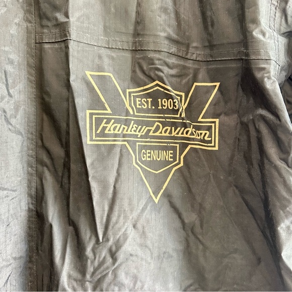 Harley Davidson Complete Rain Suit Jacket Pants Overalls Large Men's Black - Picture 4 of 16
